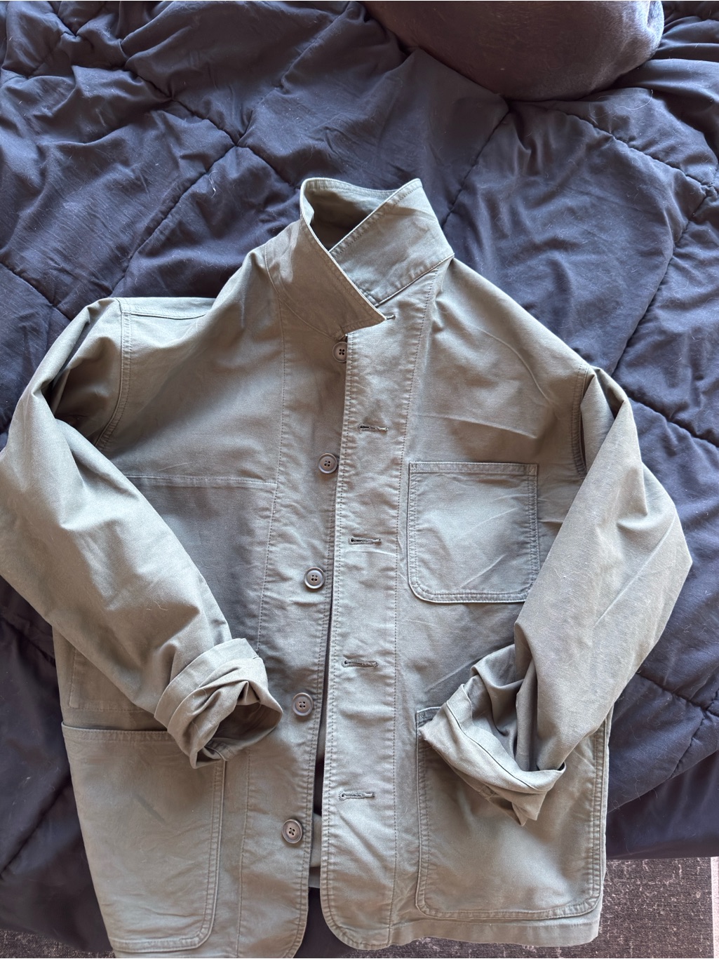 Uniqlo Men's Field Jacket In Olive Green